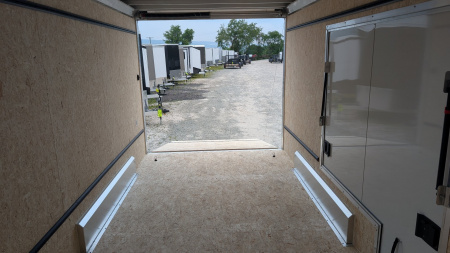 New 2025 ATC 7.5 x 16 V Nose "STo450" Aluminum Enclosed Cargo Trailer UED Door