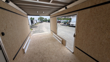 New 2025 ATC 7.5 x 16 V Nose "STo450" Aluminum Enclosed Cargo Trailer UED Door