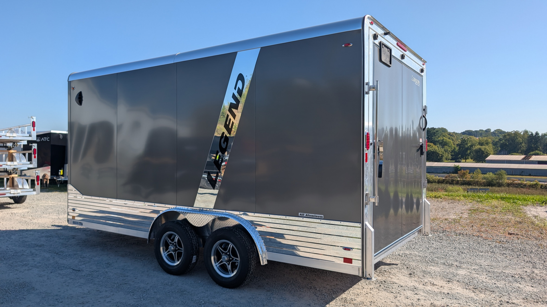 New 2026 Legend 8x16 + 3' Deluxe V-Nose Cargo Trailer w/ Ramp Door