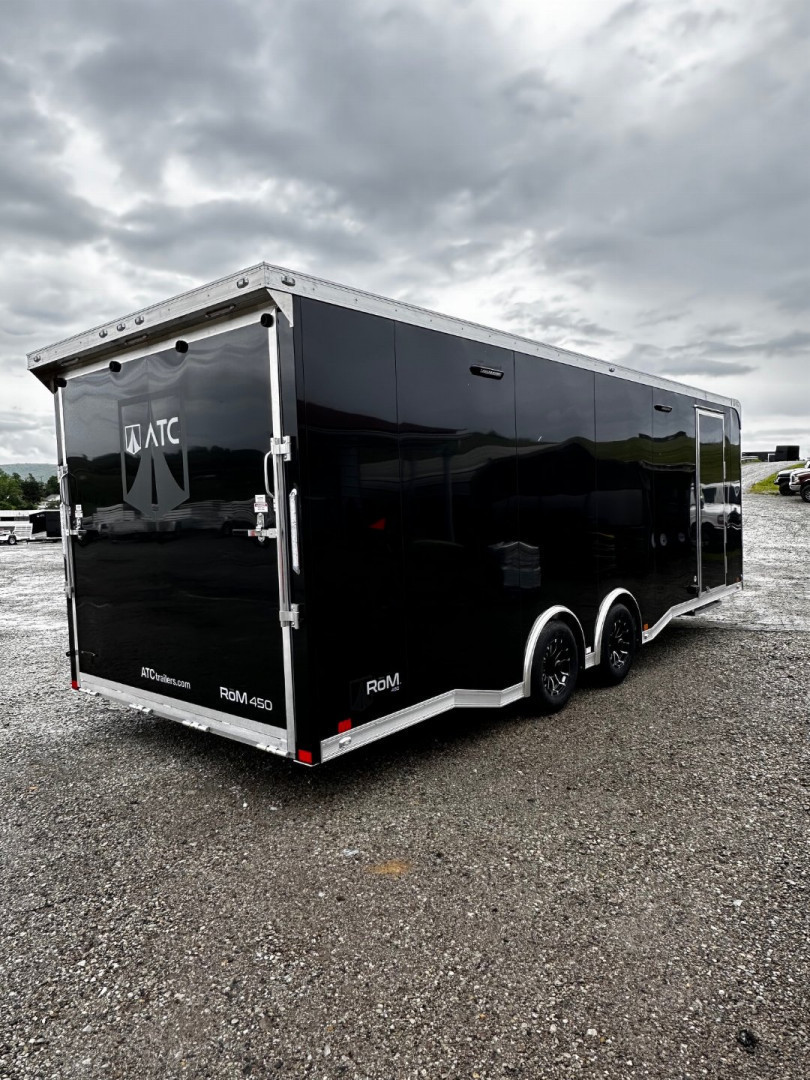 New 2025 ATC 8.5 x 24 ROM450 Enclosed Car Hauler w/ Relax & Plus Package