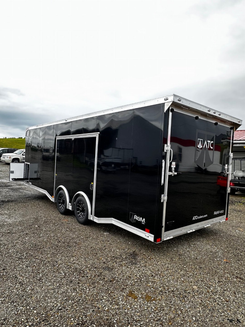 New 2025 ATC 8.5 x 24 ROM450 Enclosed Car Hauler w/ Relax & Plus Package