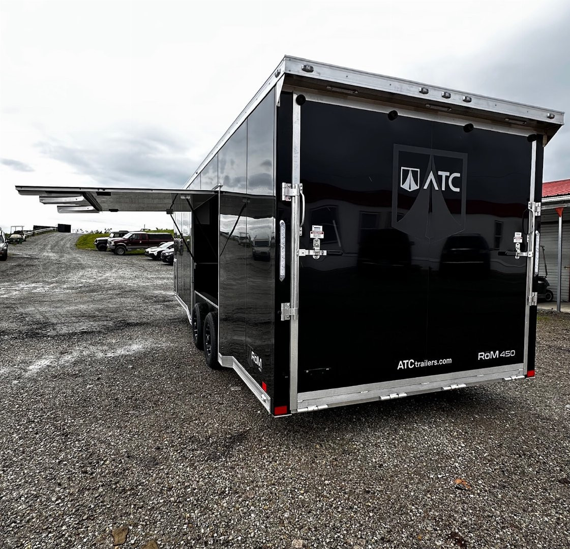 New 2025 ATC 8.5 x 24 ROM450 Enclosed Car Hauler w/ Relax & Plus Package