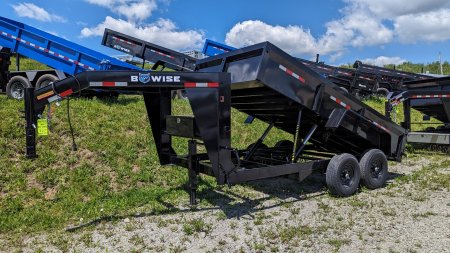 New 2026 BWise 6'9" x 14' HD Lo Pro GOOSENECK Equipment Dump