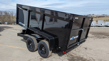New 2026 BWise 6x12 Lo Pro Dump w/ Underbody Ramps, 44" High Sides