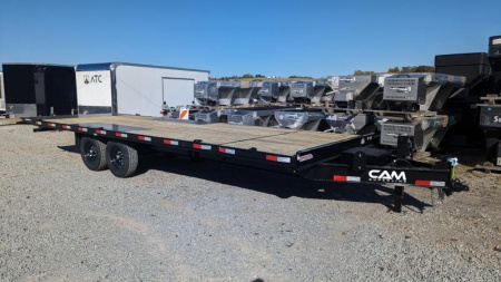 New 2025 CAM Superline 24' (4 + 20) HD Deckover POWER Split Tilt Trailer