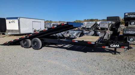 New 2025 CAM Superline 24' (4 + 20) HD Deckover POWER Split Tilt Trailer