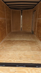 New 2026 Homesteader 7x14 Intrepid "OHV" V-Nose Cargo Trailer w/ Ramp Door (84" INSIDE)