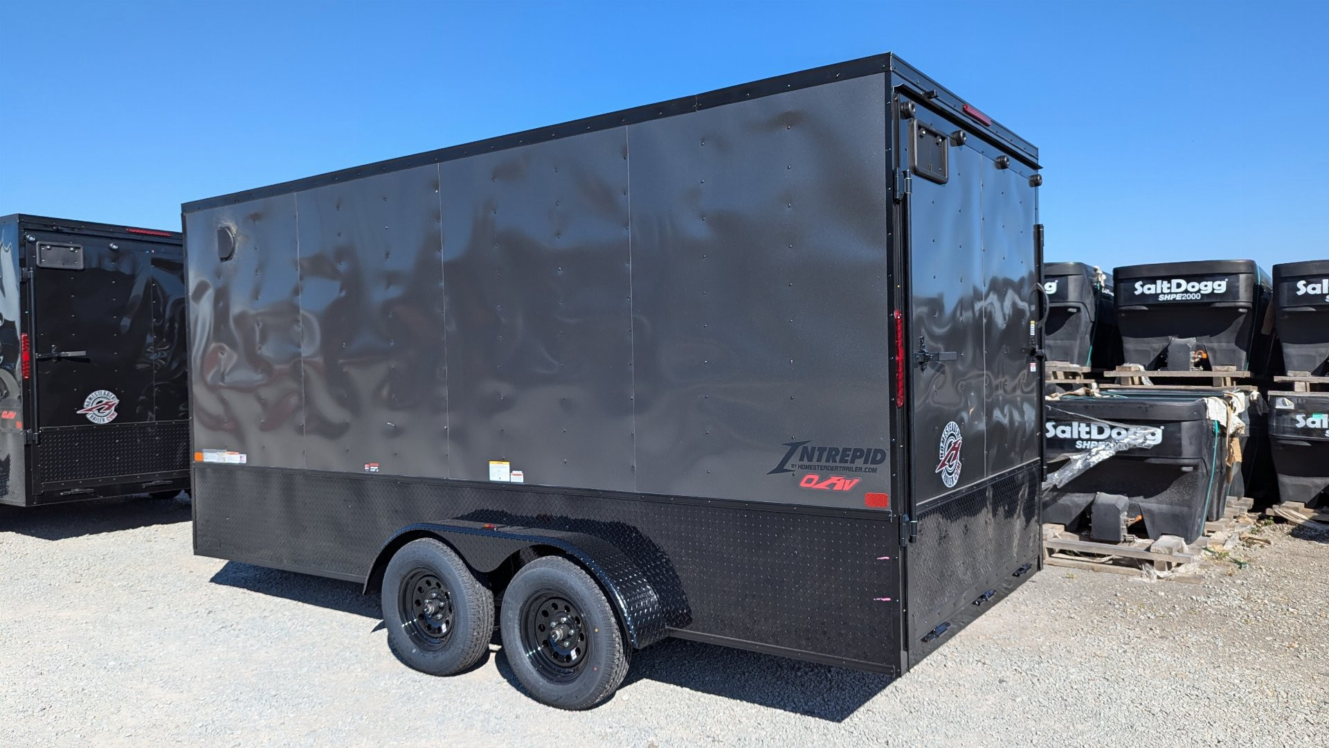 New 2026 Homesteader 7x16 Intrepid "OHV" V-Nose Cargo Trailer w/ Ramp Door (84" Inside)