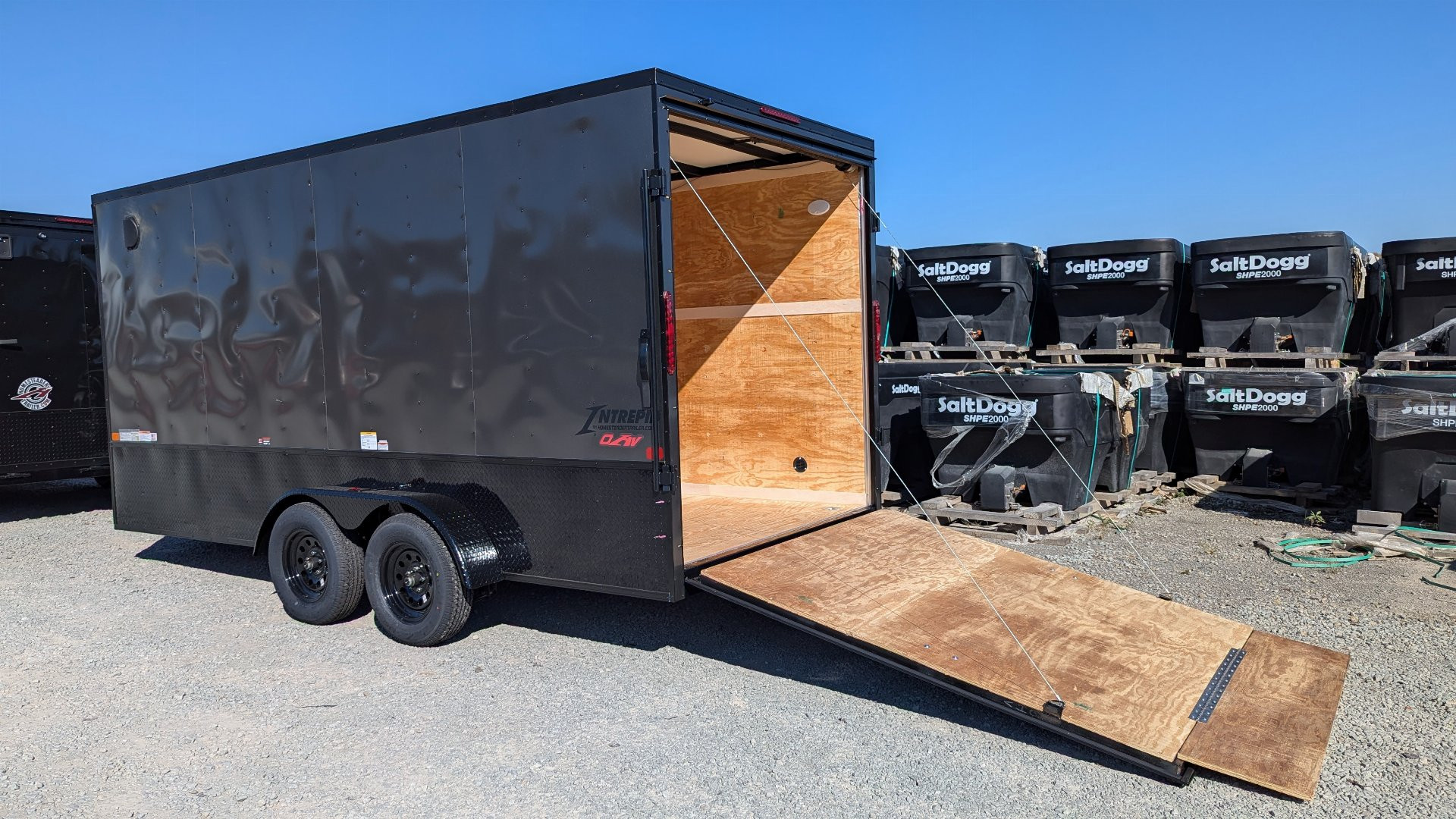 New 2026 Homesteader 7x16 Intrepid "OHV" V-Nose Cargo Trailer w/ Ramp Door (84" Inside)