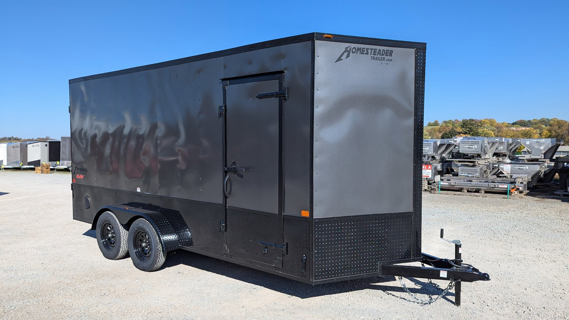 New 2026 Homesteader 7x16 Intrepid "OHV" V-Nose Cargo Trailer w/ Ramp Door (84" Inside)