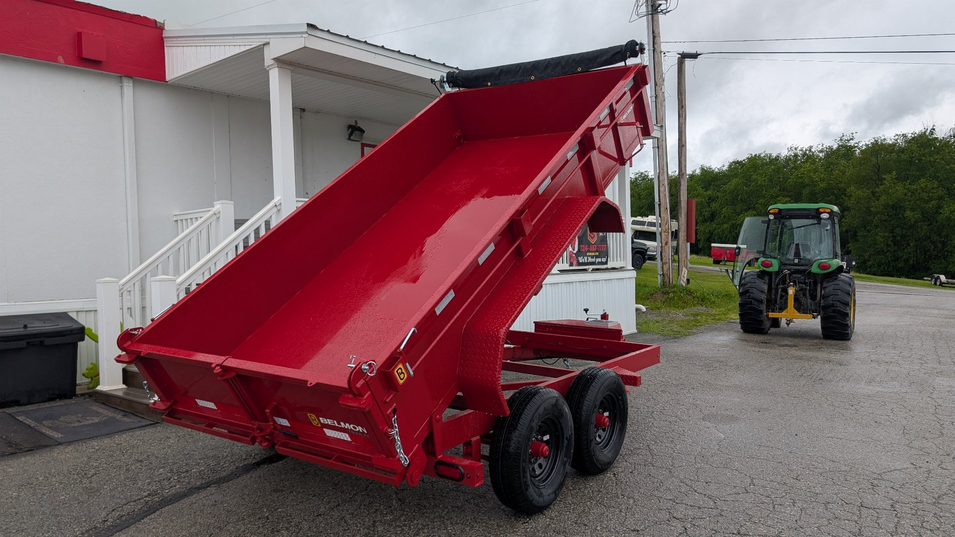 New 2025 Belmont 6x12 Lo Pro Equipment Dump w/ 3 Way Gate