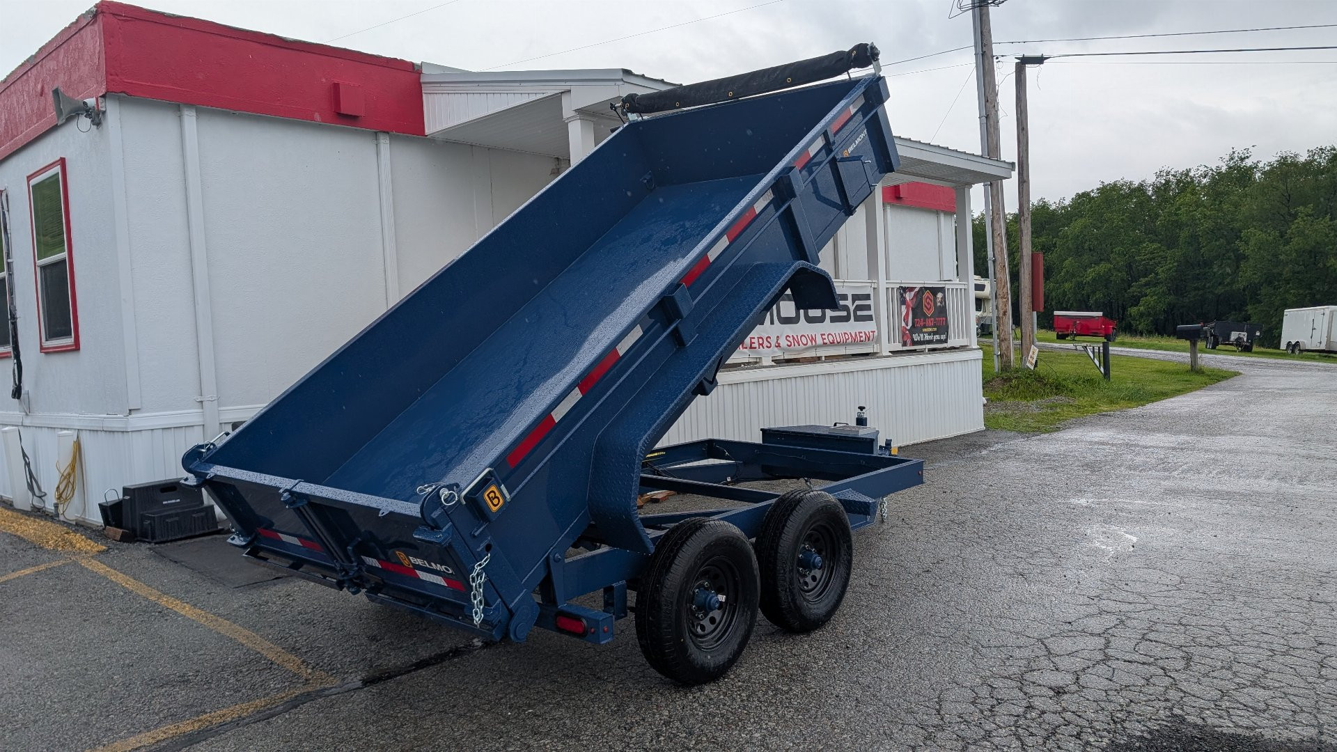 New 2025 Belmont 6x12 Lo Pro Equipment Dump w/ 3 Way Gate