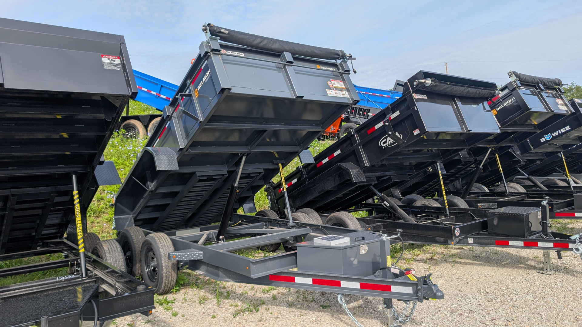 New 2025 Belmont 6x12 Lo Pro Equipment Dump w/ 3 Way Gate (PRICE DROP!!)