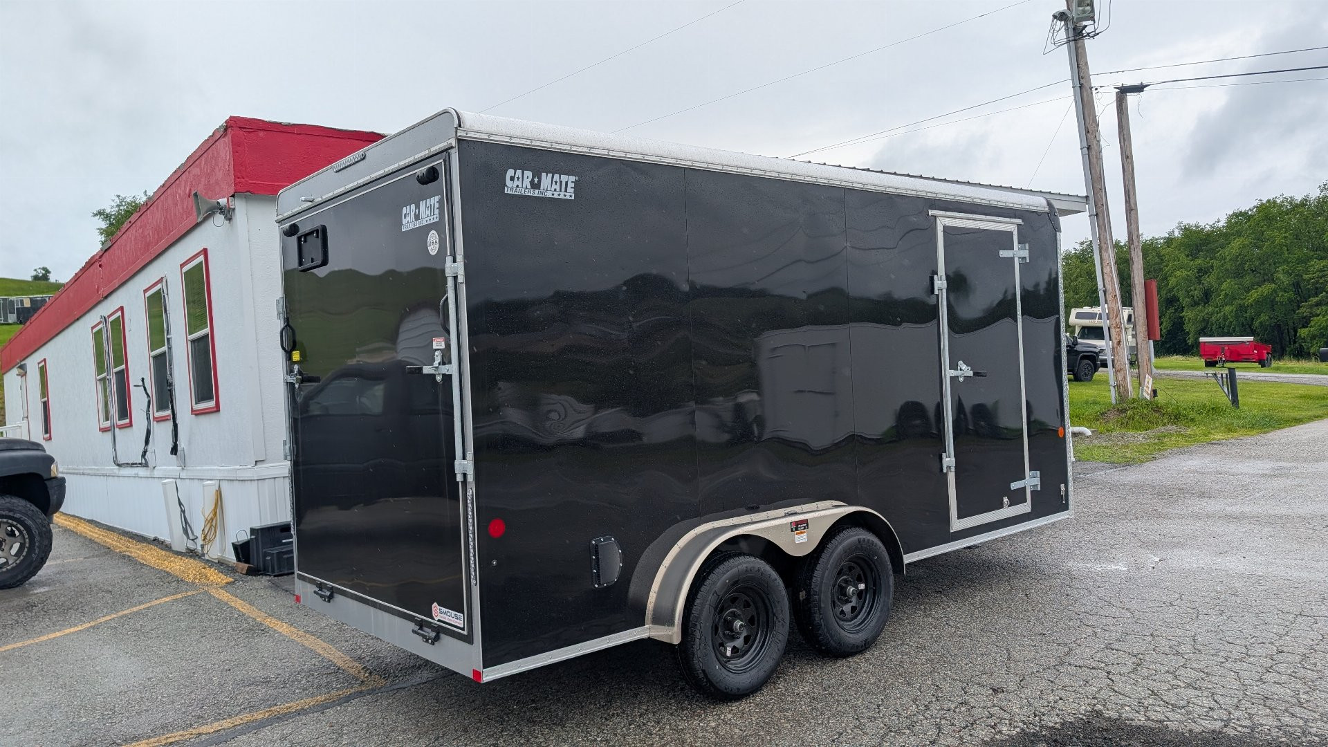 New 2025 Car Mate 7x16 HD Custom Cargo Trailer w/ Ramp Door (84" INSIDE!!)