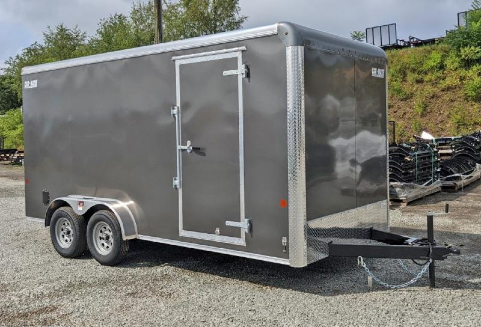 New 2025Car Mate 7x16 HD Custom Cargo Trailer w/ Ramp Door (84" INSIDE!!)