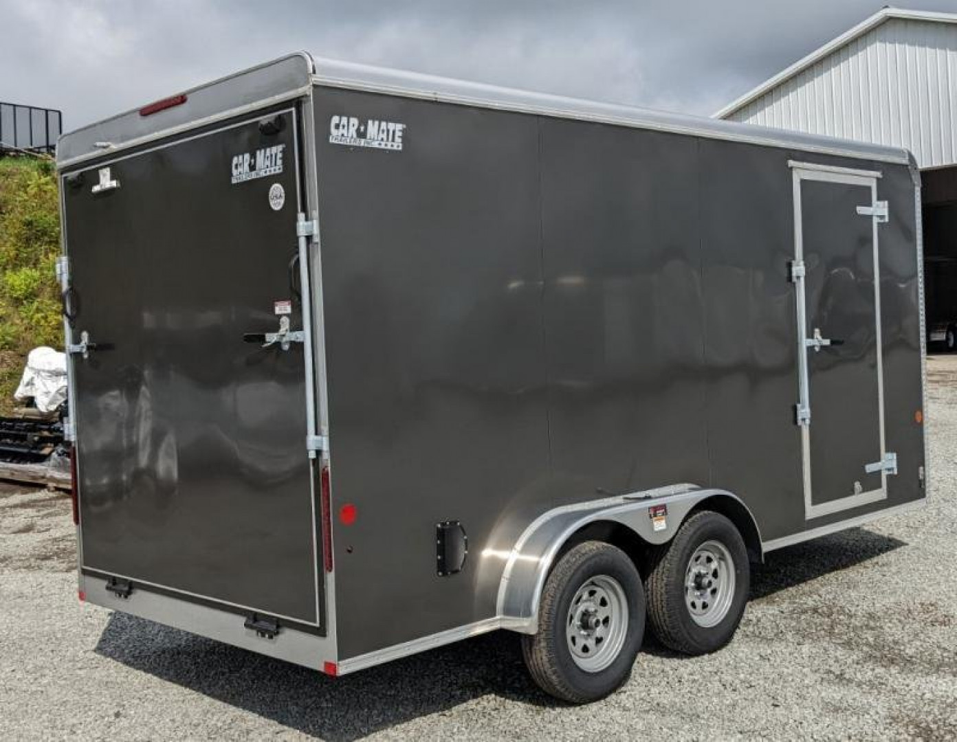 New 2025Car Mate 7x16 HD Custom Cargo Trailer w/ Ramp Door (84" INSIDE!!)