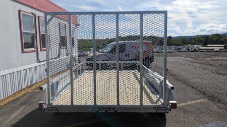 New 2025 Load Rite 7x12 Tandem ALL GALVANIZED Utility w/ Spring Assist Gate