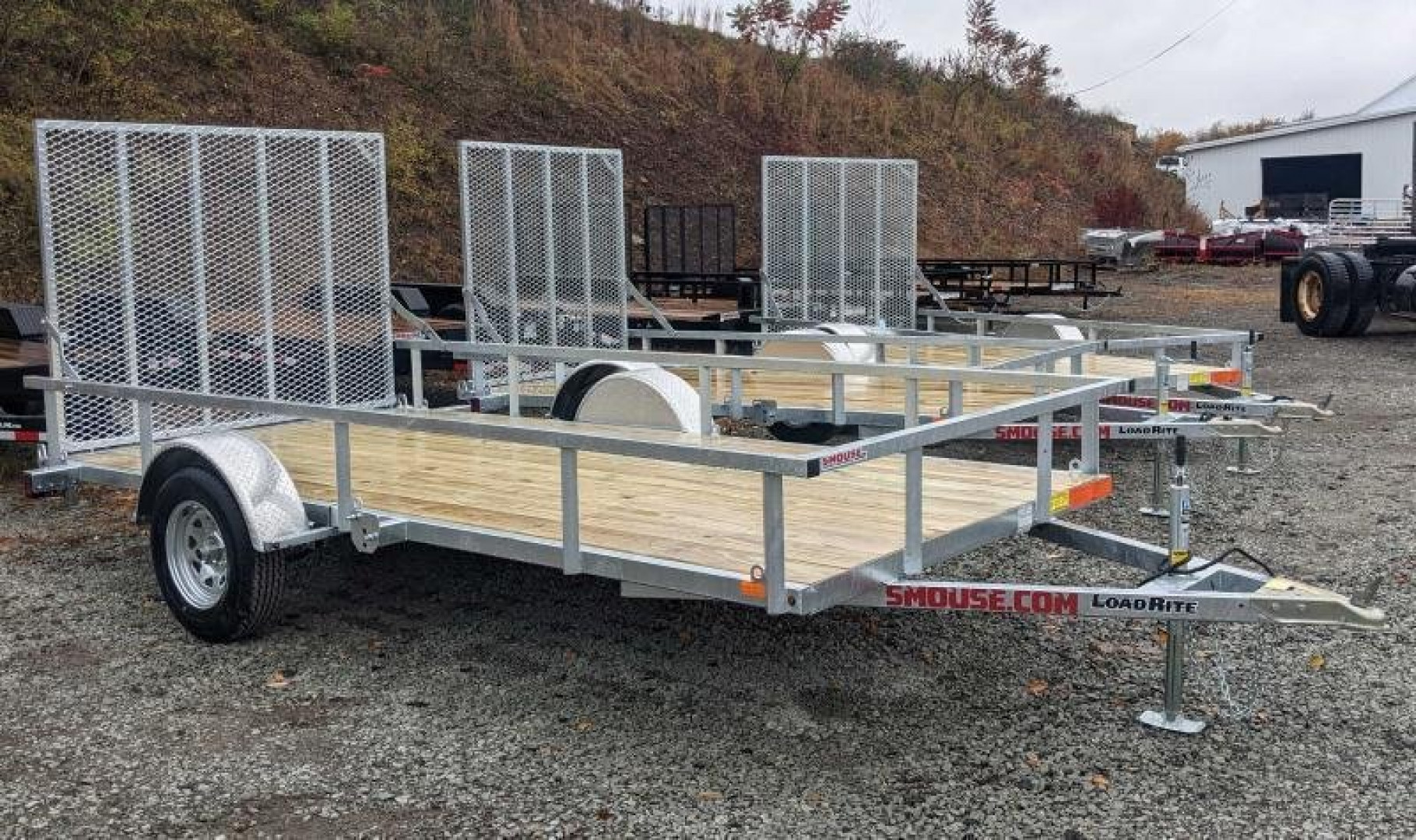 New 2026 Load Rite 6x14 ALL GALVANIZED Utility w/ Spring Assist Gate