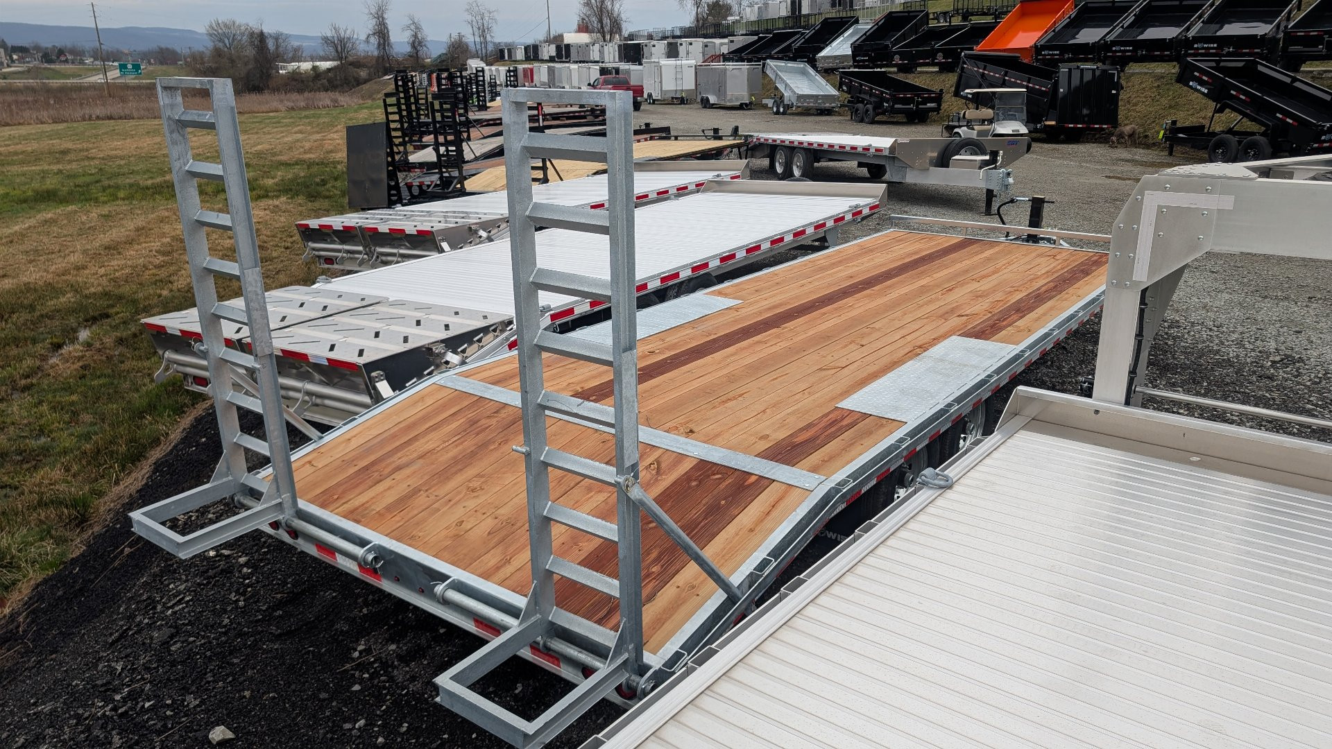 New 2025 BWise 20+4 HD GALVANIZED Deckover Tagalong w/ Stand Up Ramps