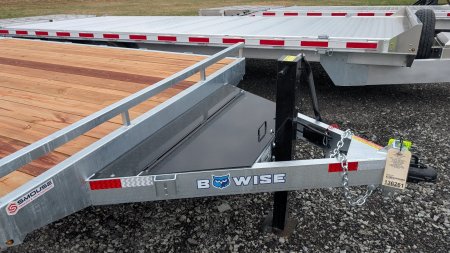 New 2025 BWise 20+4 HD GALVANIZED Deckover Tagalong w/ Stand Up Ramps