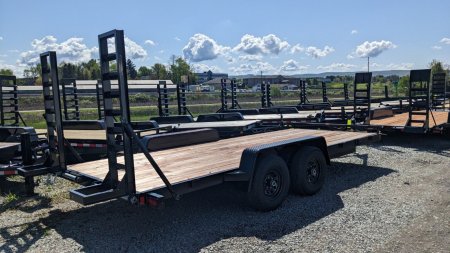 New 2026 BWise 18' Light Duty Equipment Hauler w/ 5' Ladder Ramps