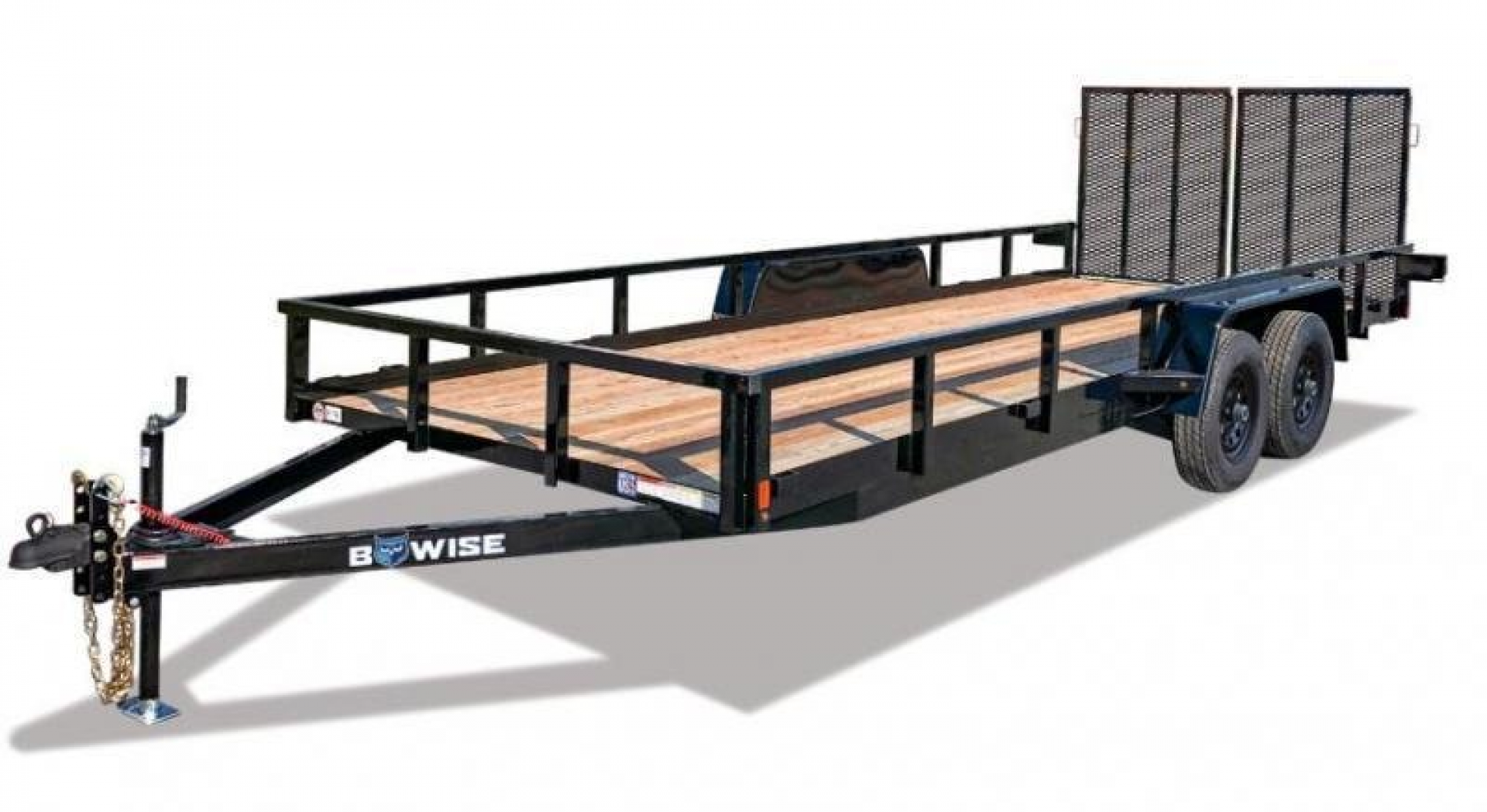 New 2026 BWise 7x20 Utility Trailer w/ Split Landscape Gate