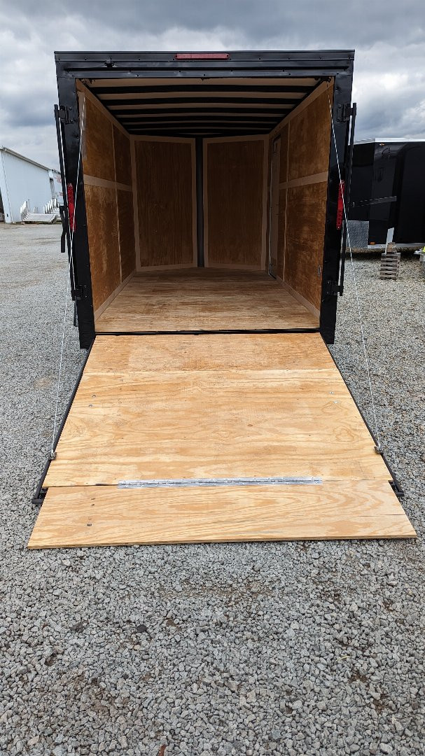 New 2025 Homesteader 7x16 Intrepid "OHV" V-Nose Cargo Trailer w/ Ramp Door (84" INSIDE)