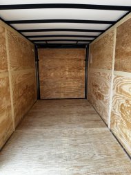 New 2025 Homesteader 7x16 Intrepid "OHV" V-Nose Cargo Trailer w/ Ramp Door (84" INSIDE)