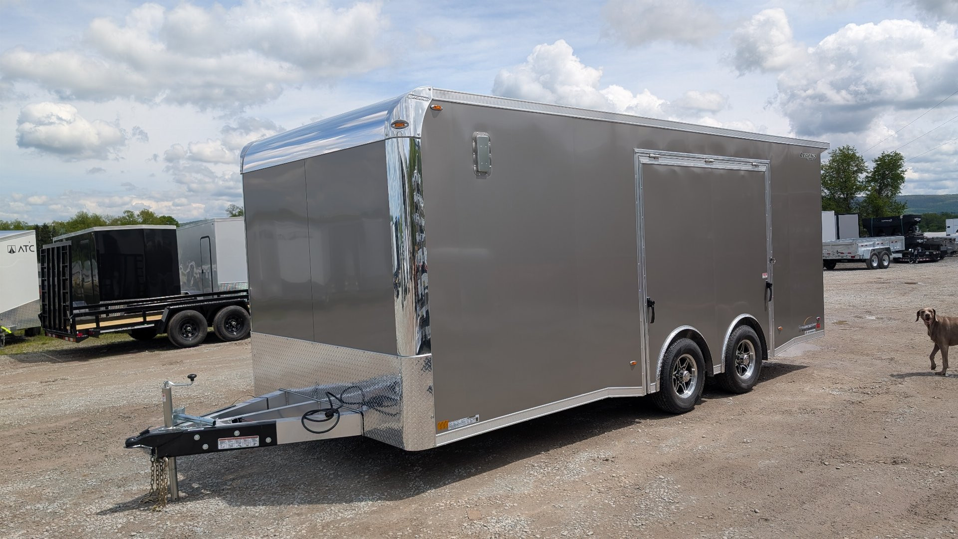 New 2026 Legend 8.5 x 20 Trailmaster Race Series Enclosed Car Hauler w/ Ramp (FLIP UP ESCAPE DOOR!!!)