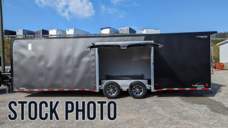 New 2026 Legend 8.5 x 20 Trailmaster Race Series Enclosed Car Hauler w/ Ramp (FLIP UP ESCAPE DOOR!!!)