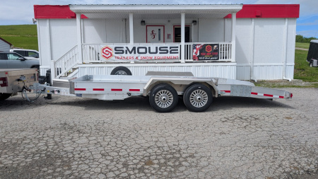 New 2025 EBY 20' "Kneeling" Aluminum Tilt Equipment Trailer (6 Degree Load Angle!!!)