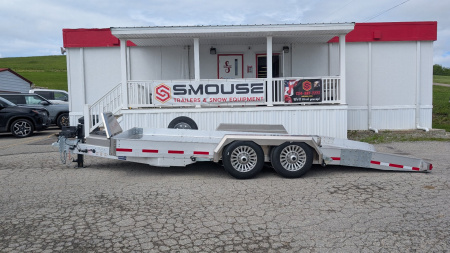 New 2025 EBY 20' "Kneeling" Aluminum Tilt Equipment Trailer (6 Degree Load Angle!!!)