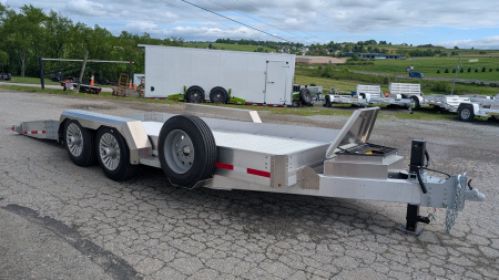 New 2025 EBY 20' "Kneeling" Aluminum Tilt Equipment Trailer (6 Degree Load Angle!!!)