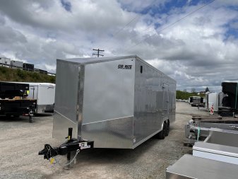 New 2025 Car Mate 8.5 x 24 HD Avalanche V-Nose Car Hauler w/ Ramp (9990# GVW - 84" INSIDE!!!)