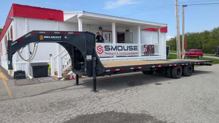 New 2025 Belmont 32' Gooseneck Deckover w/ 12' Hydraulic Dove Tail & WINCH (PRICE DROP!!)