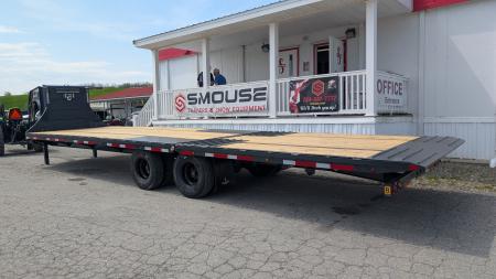 New 2025 Belmont 32' Gooseneck Deckover w/ 12' Hydraulic Dove Tail & WINCH (PRICE DROP!!)