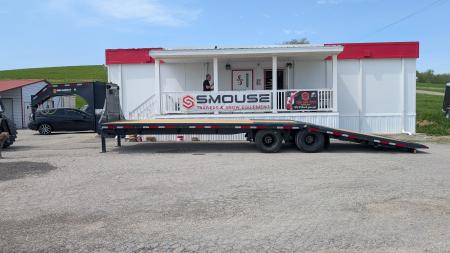 New 2025 Belmont 32' Gooseneck Deckover w/ 12' Hydraulic Dove Tail & WINCH (PRICE DROP!!)