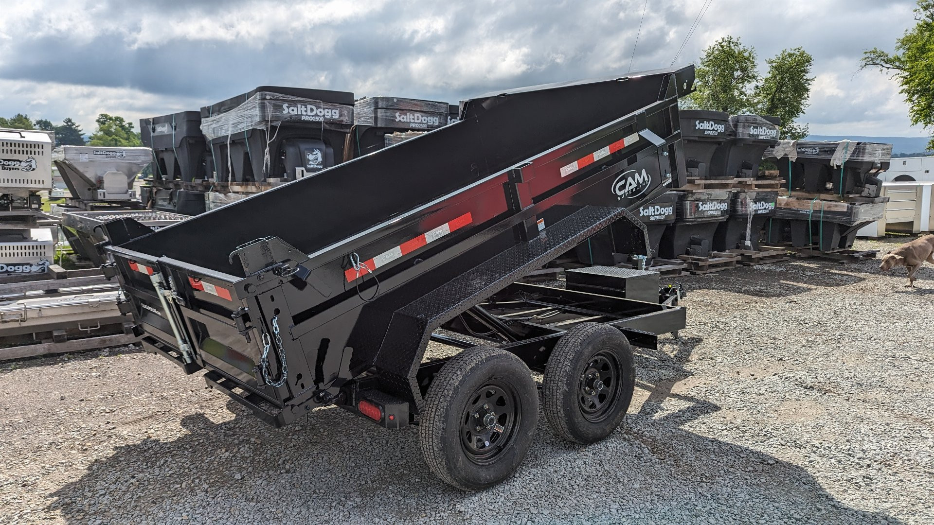 New 2025 CAM Superline 6x12 Lo Pro Standard Duty Equipment Dump Trailer