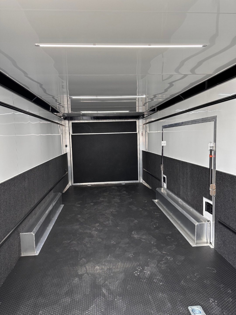 New 2025 ATC 8.5 x 28 "ROM450" ALUMINUM Enclosed Car Hauler w/ PED Door