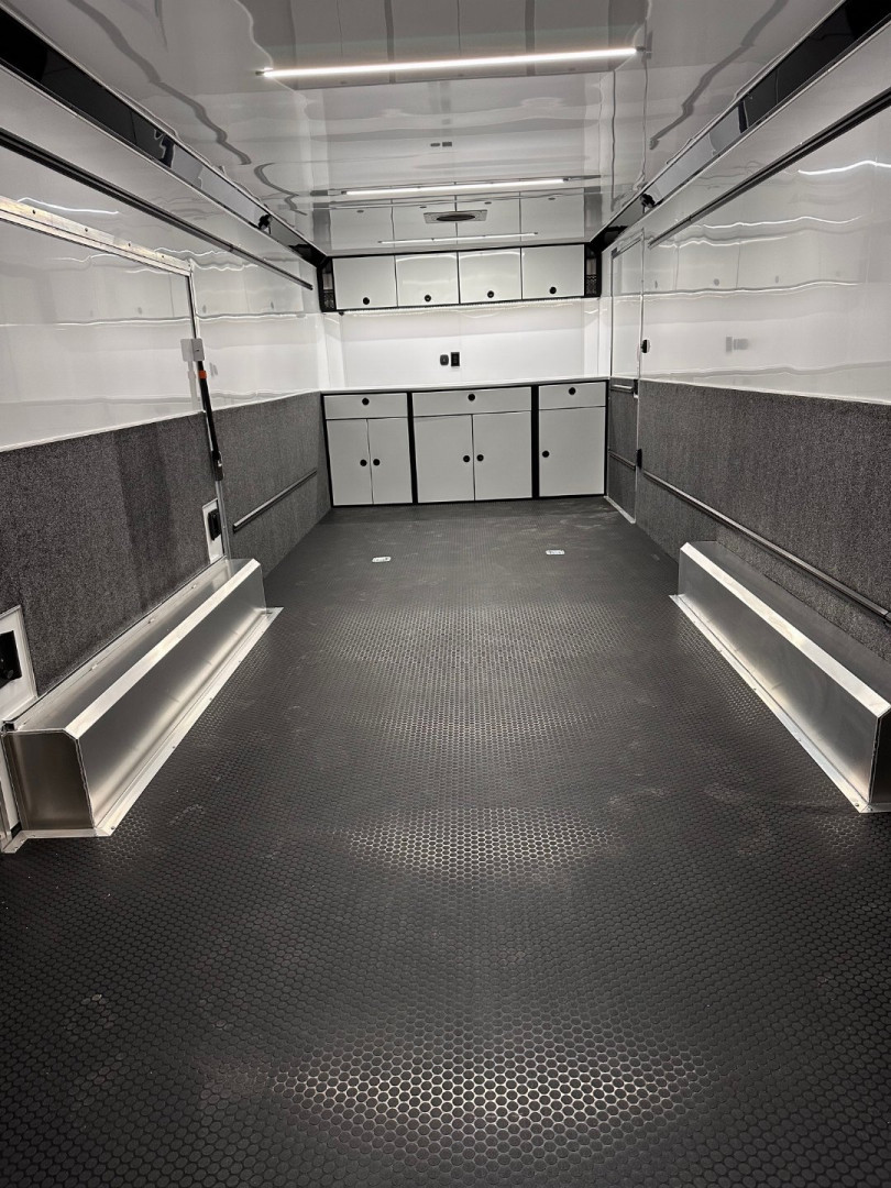 New 2025 ATC 8.5 x 28 "ROM450" ALUMINUM Enclosed Car Hauler w/ PED Door