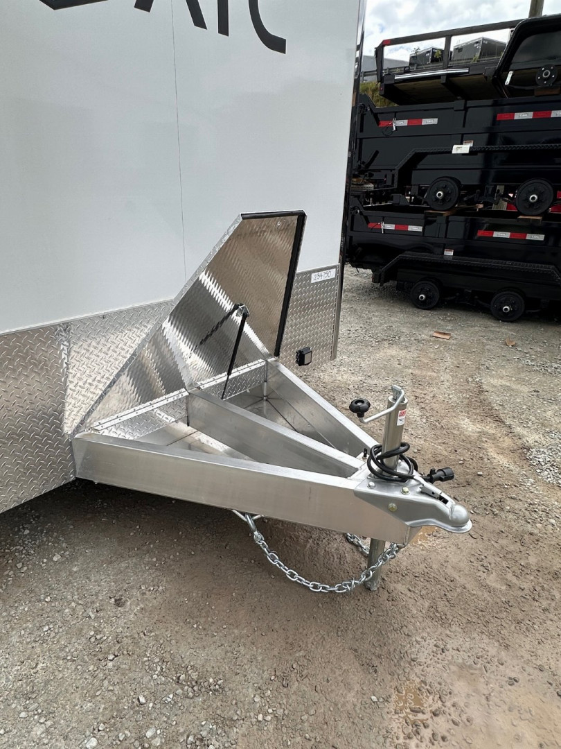 New 2025 ATC 8.5 x 28 "ROM450" ALUMINUM Enclosed Car Hauler w/ PED Door