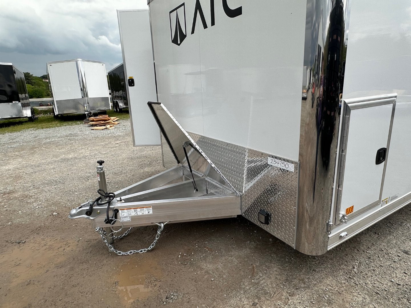 New 2025 ATC 8.5 x 28 "ROM450" ALUMINUM Enclosed Car Hauler w/ PED Door