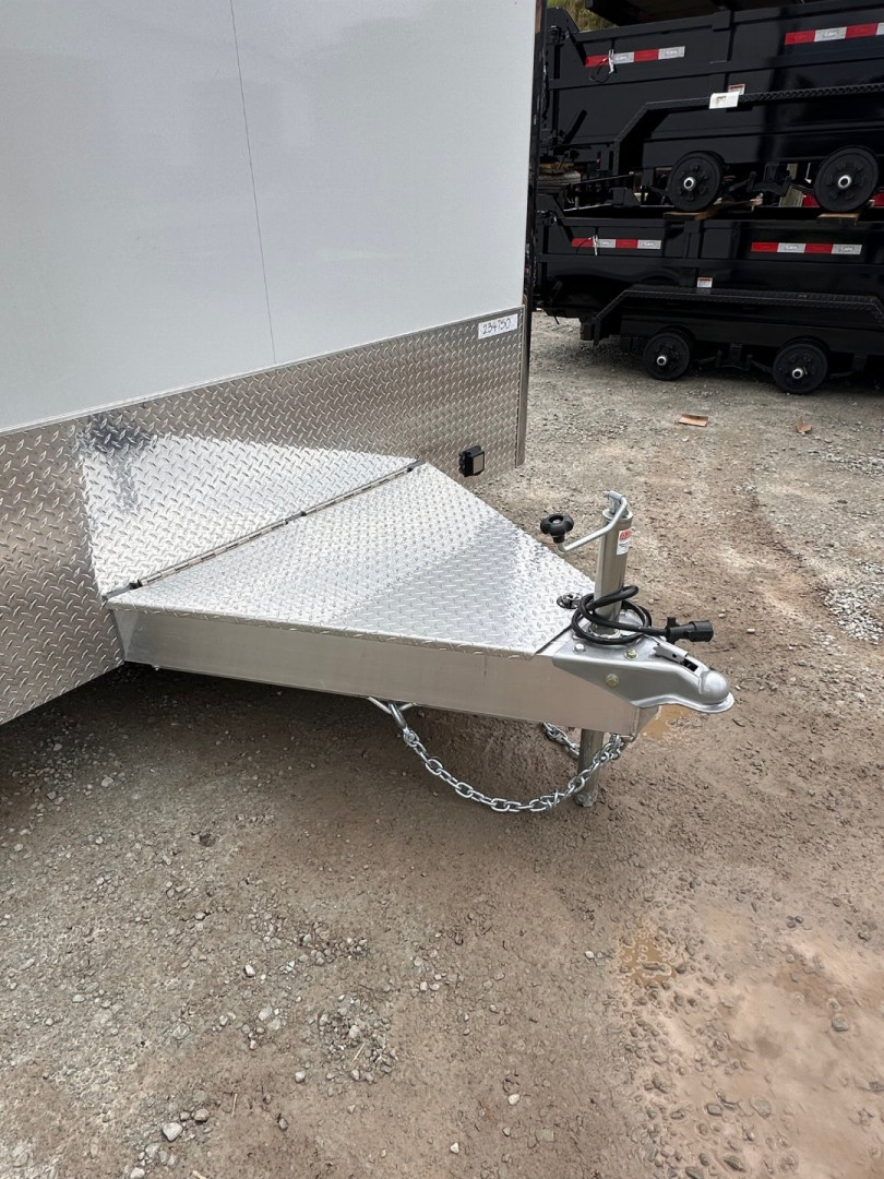 New 2025 ATC 8.5 x 28 "ROM450" ALUMINUM Enclosed Car Hauler w/ PED Door