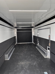 New 2025 ATC 8.5 x 28 "ROM450" ALUMINUM Enclosed Car Hauler w/ PED Door