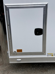 New 2025 ATC 8.5 x 28 "ROM450" ALUMINUM Enclosed Car Hauler w/ PED Door