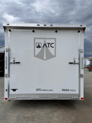 New 2025 ATC 8.5 x 28 "ROM450" ALUMINUM Enclosed Car Hauler w/ PED Door