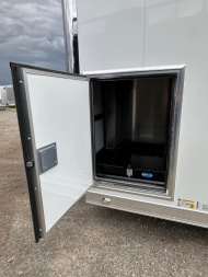 New 2025 ATC 8.5 x 28 "ROM450" ALUMINUM Enclosed Car Hauler w/ PED Door