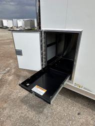 New 2025 ATC 8.5 x 28 "ROM450" ALUMINUM Enclosed Car Hauler w/ PED Door