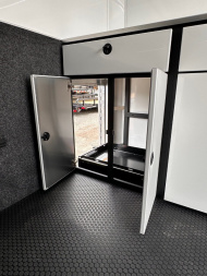 New 2025 ATC 8.5 x 28 "ROM450" ALUMINUM Enclosed Car Hauler w/ PED Door