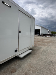 New 2025 ATC 8.5 x 28 "ROM450" ALUMINUM Enclosed Car Hauler w/ PED Door